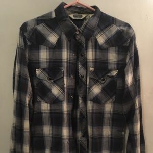 Salt Valley Western cowboy style button up men’s shirt